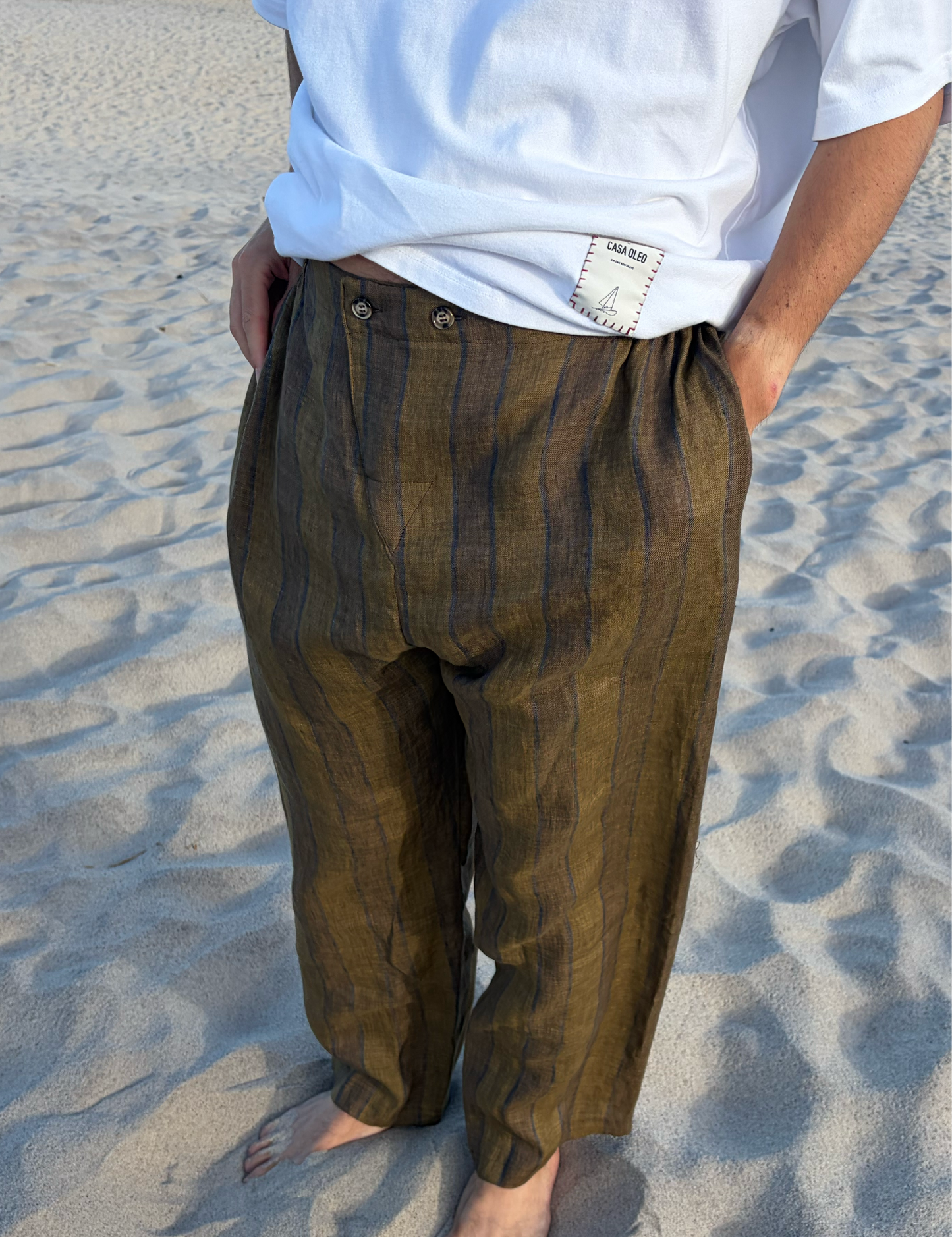 BUSTURIA DOUBLE BUTTON PANT