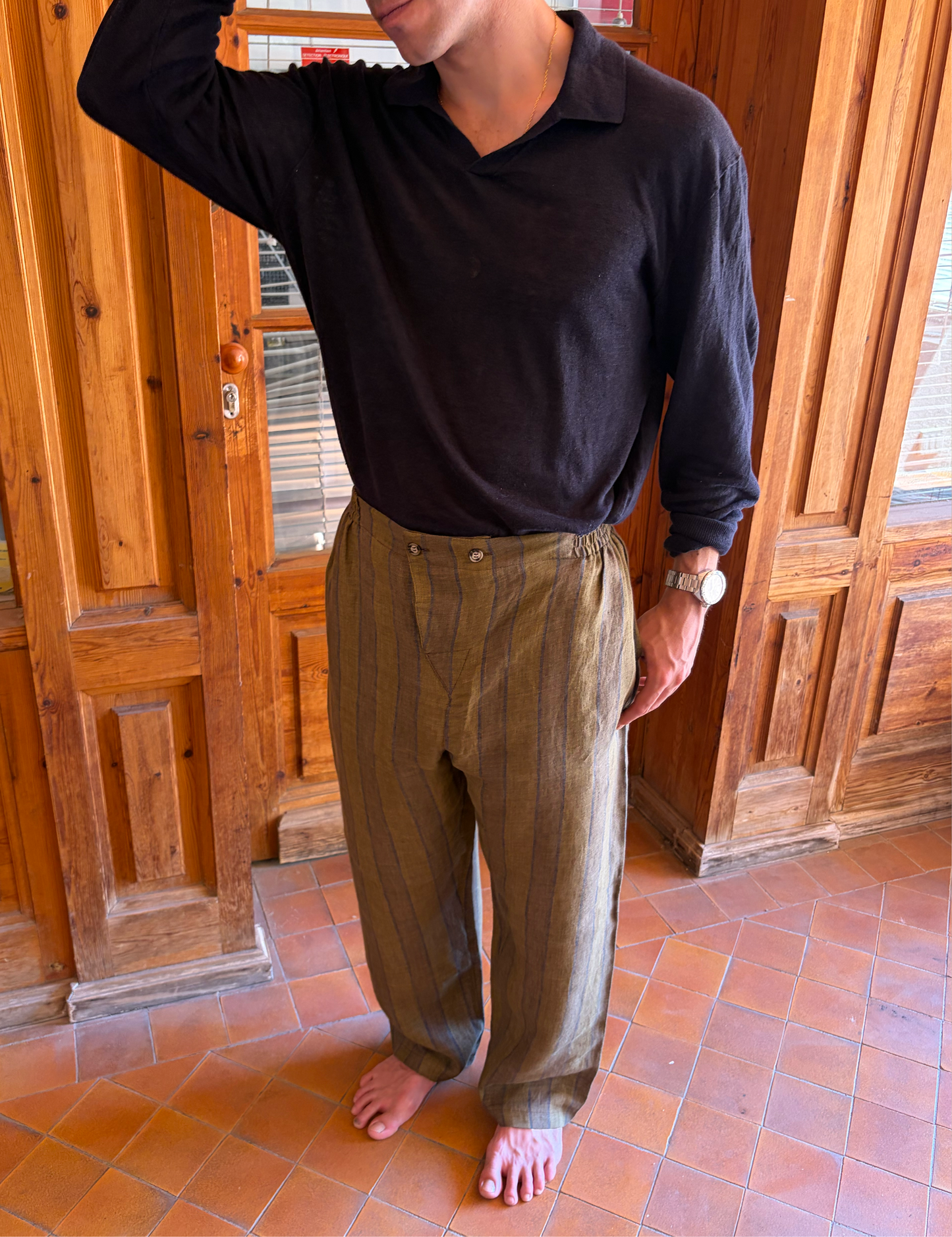 BUSTURIA DOUBLE BUTTON PANT