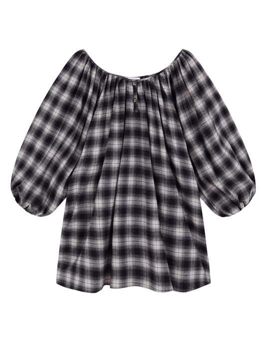 VESTIDO MINI EZE MANGA GLOBO