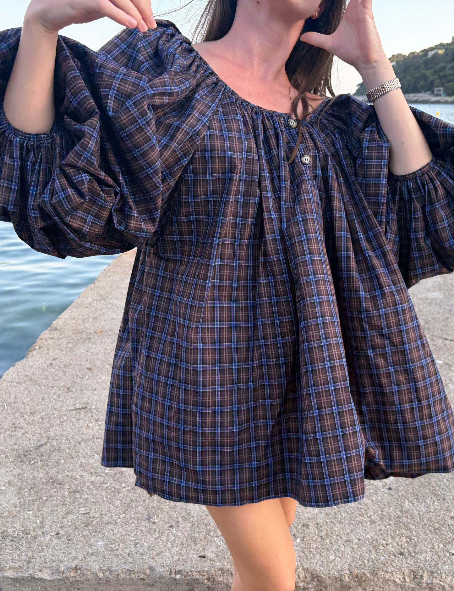 MONTECARLO BALLOON MINI DRESS